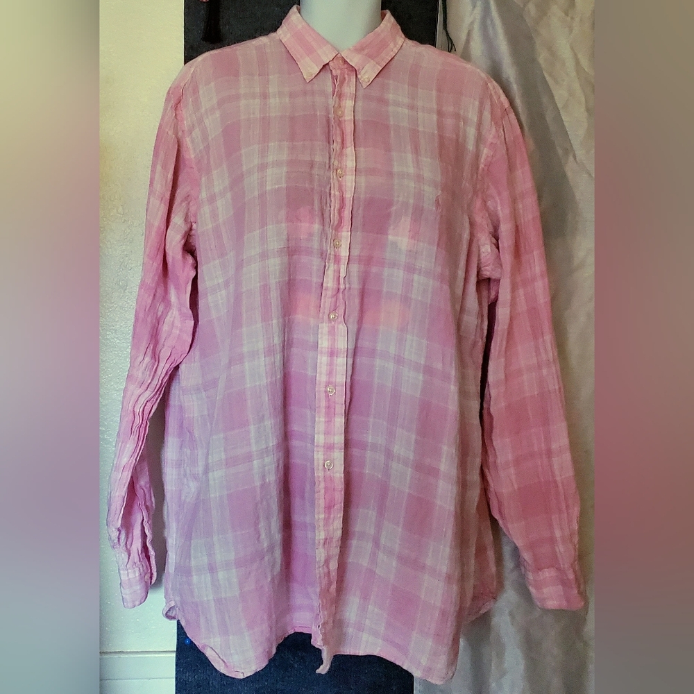 Men's Ralph Lauren Blue Label Dress Shirt. XL Tall